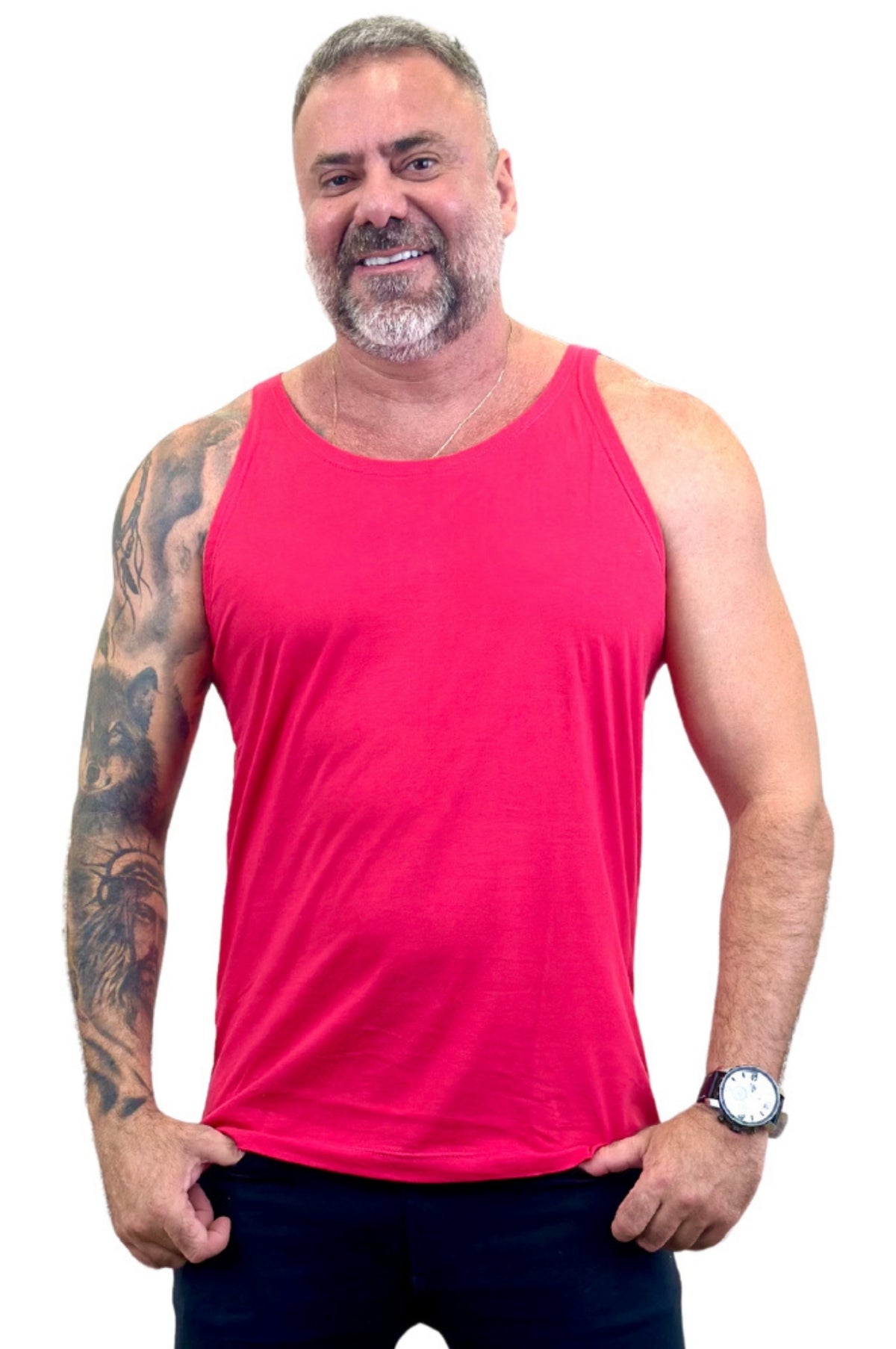 Regata Básica Slim Rosa