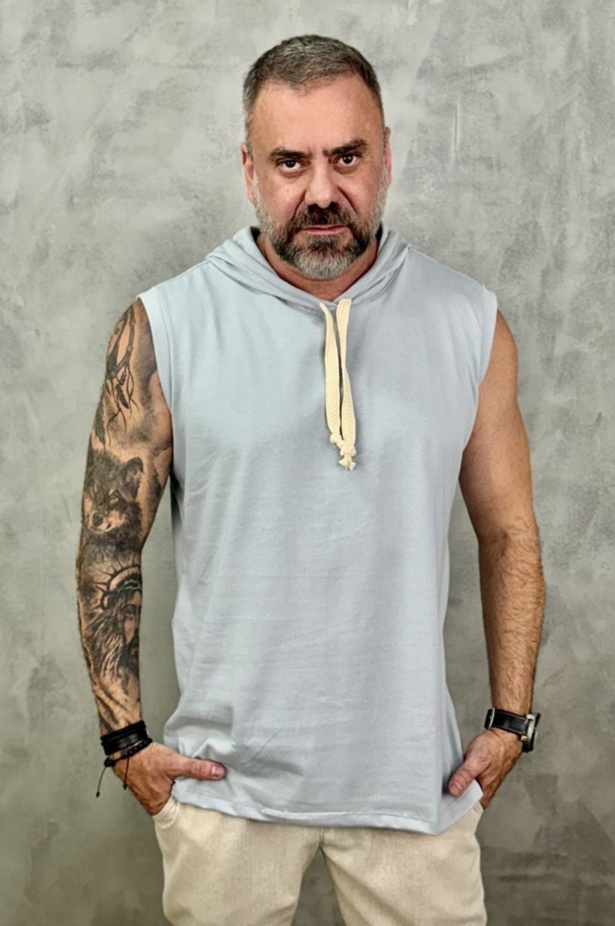 Regata Machão Com Capuz Malhão Premium Acetinado