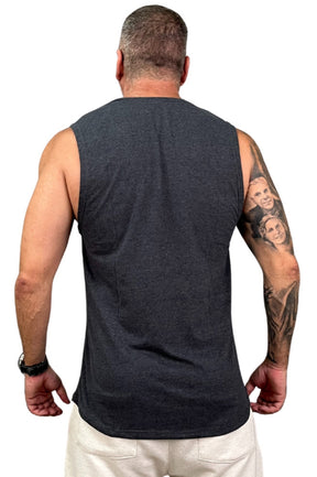 Regata Machão levinha Chumbo Mescla