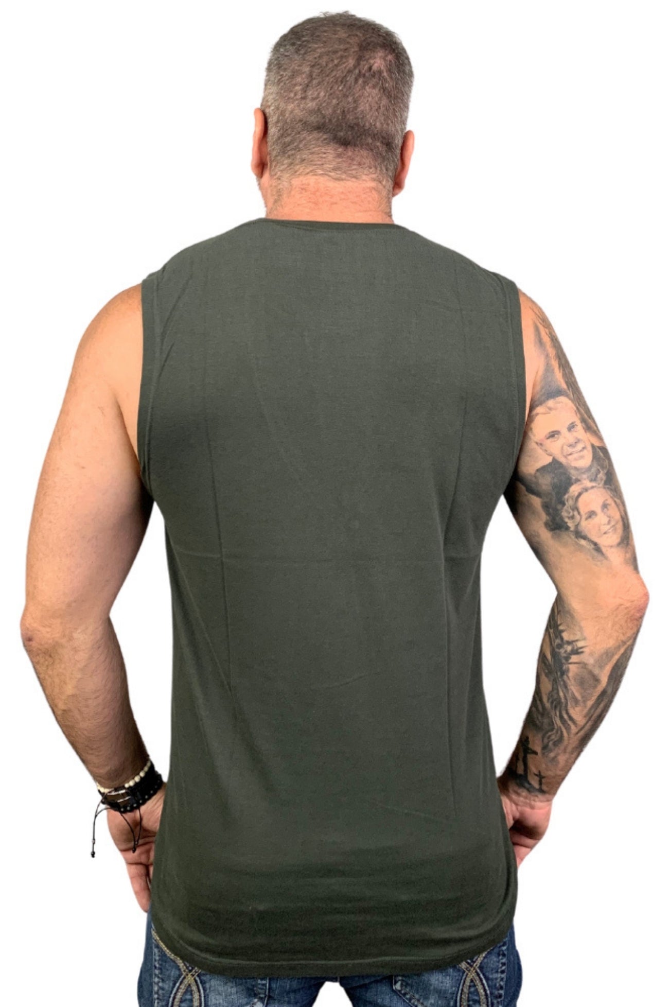 Regata Machão Slim Verde Musgo