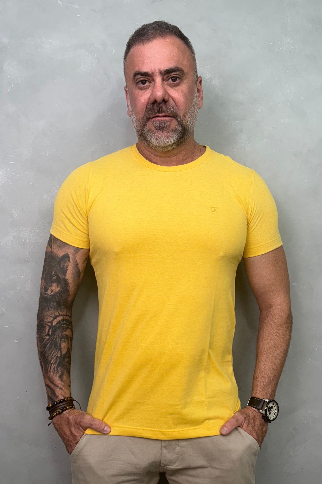 Camiseta Levinha Slim Amarela