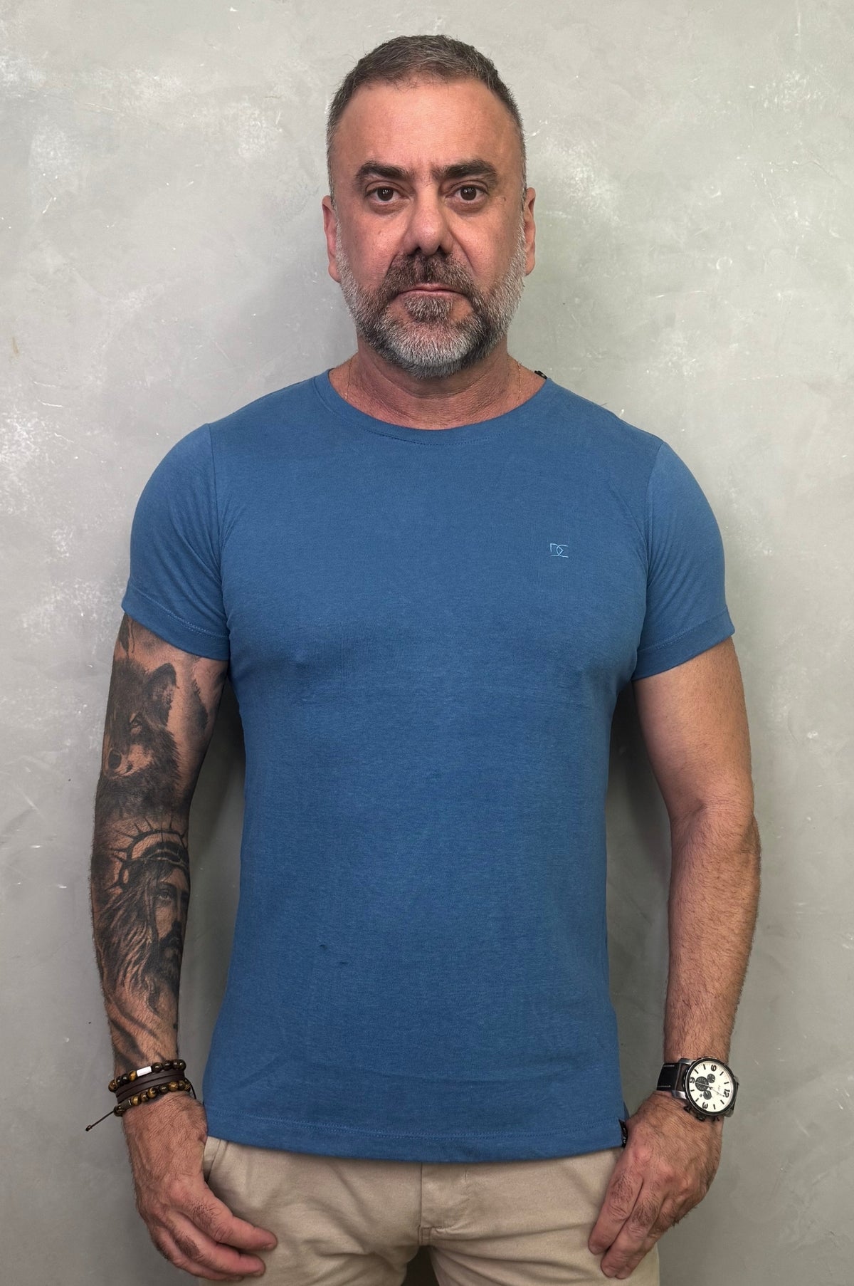 Camiseta Levinha Slim Azul