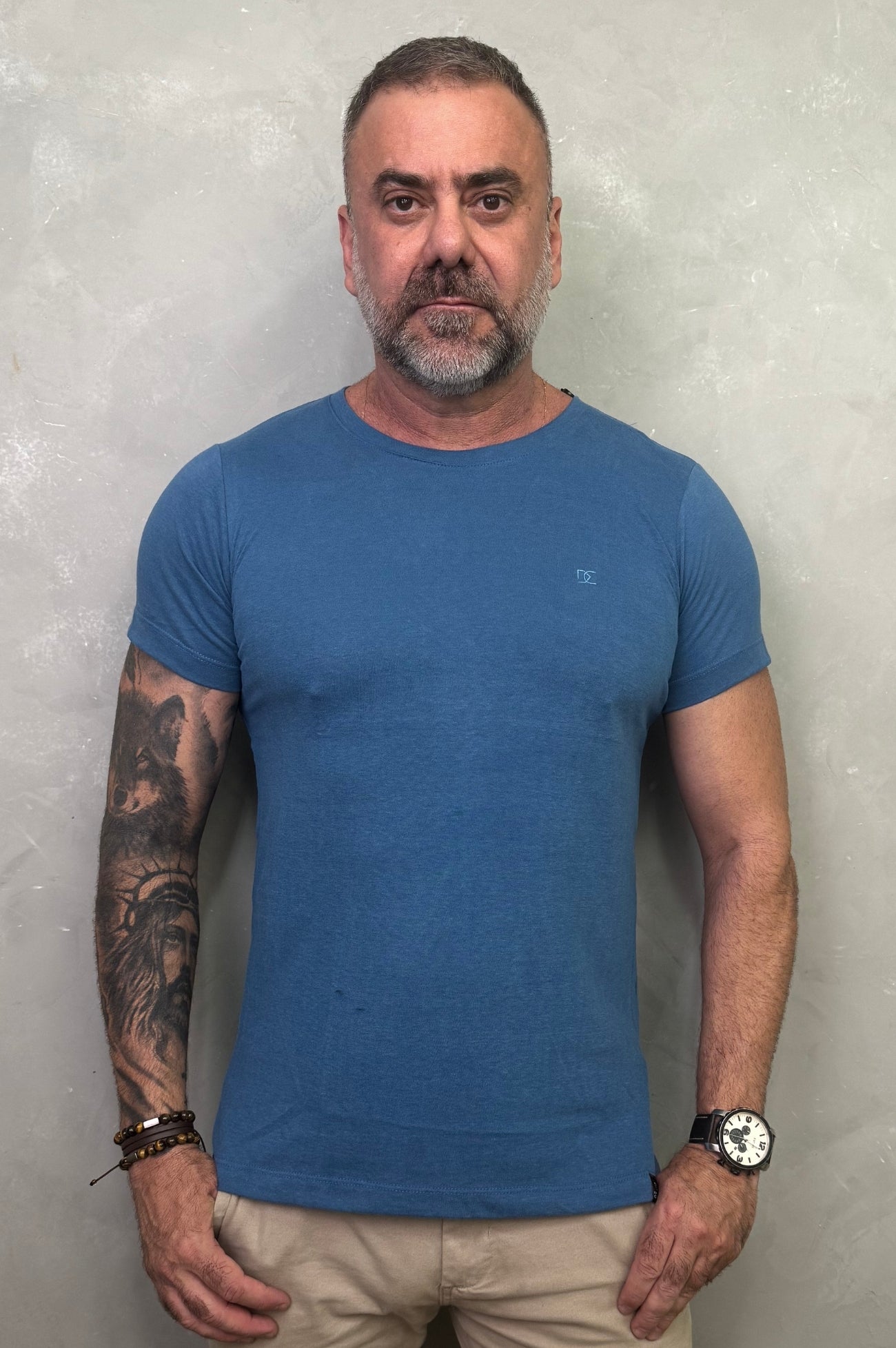 Camiseta Levinha Slim Azul