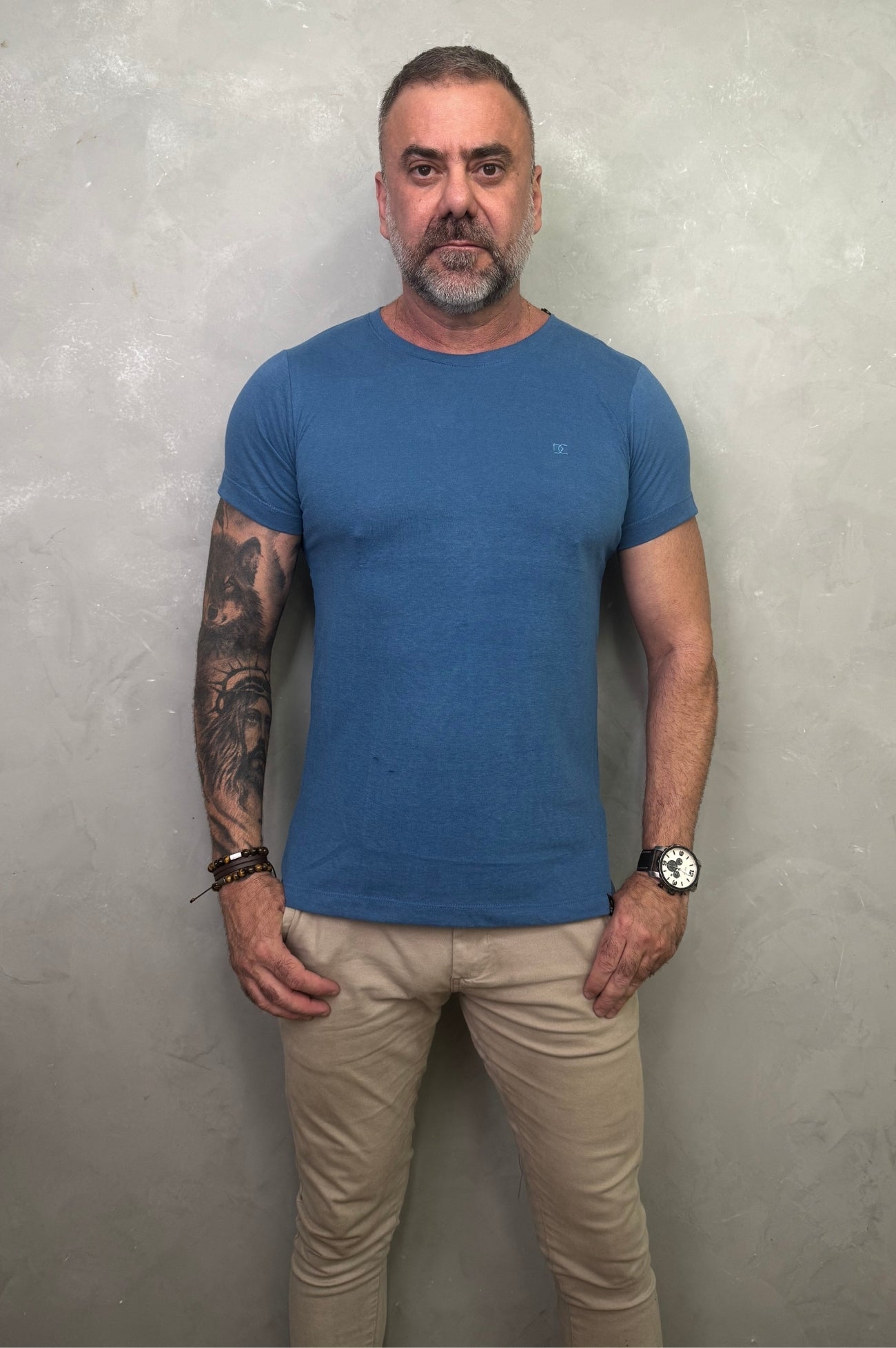 Camiseta Levinha Slim Azul