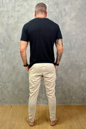 Calça Da Cunha de Linho Puro Branca
