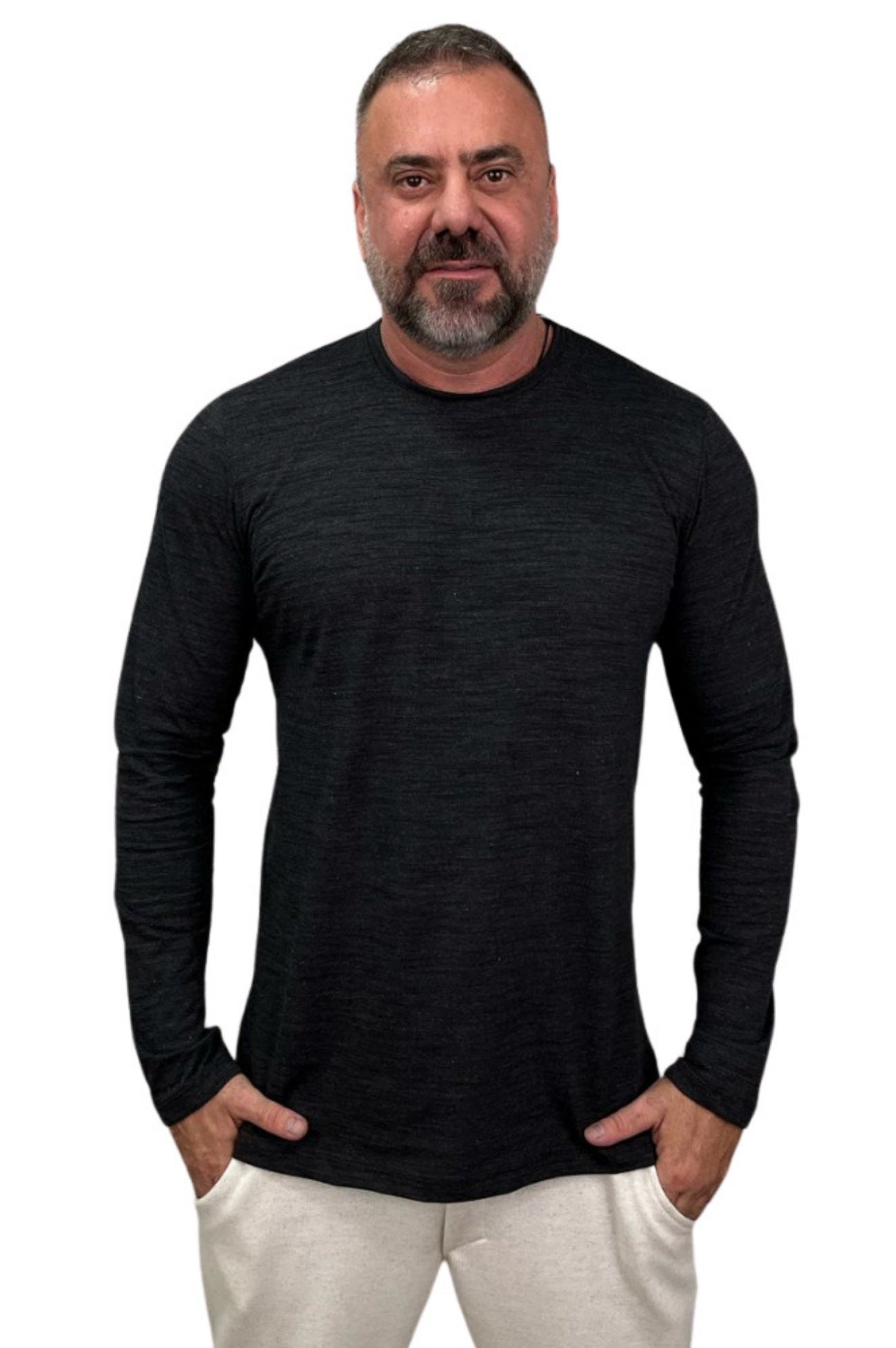 Camiseta Manga Longa Flame Preta