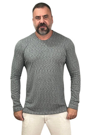 Camisa Manga Longa Moletinho Mescla