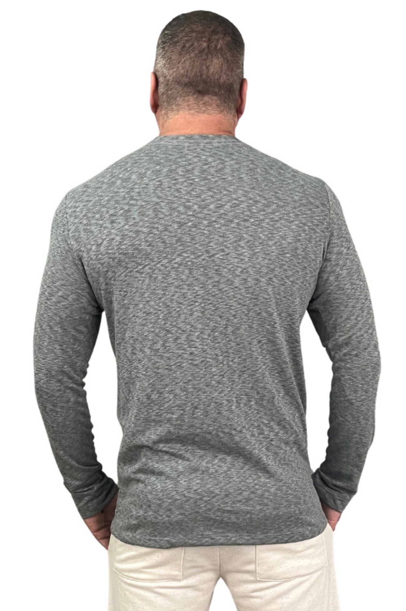 Camisa Manga Longa Moletinho Mescla