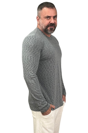 Camisa Manga Longa Moletinho Mescla