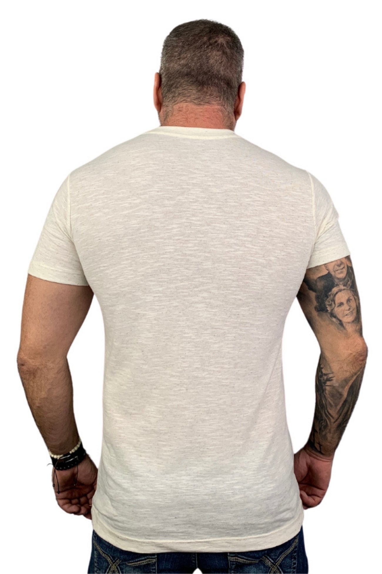Camiseta Slim Flame Mescla Palha