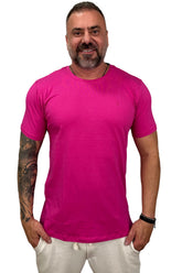 Camiseta Manga Curta Slim Peruana Rosa