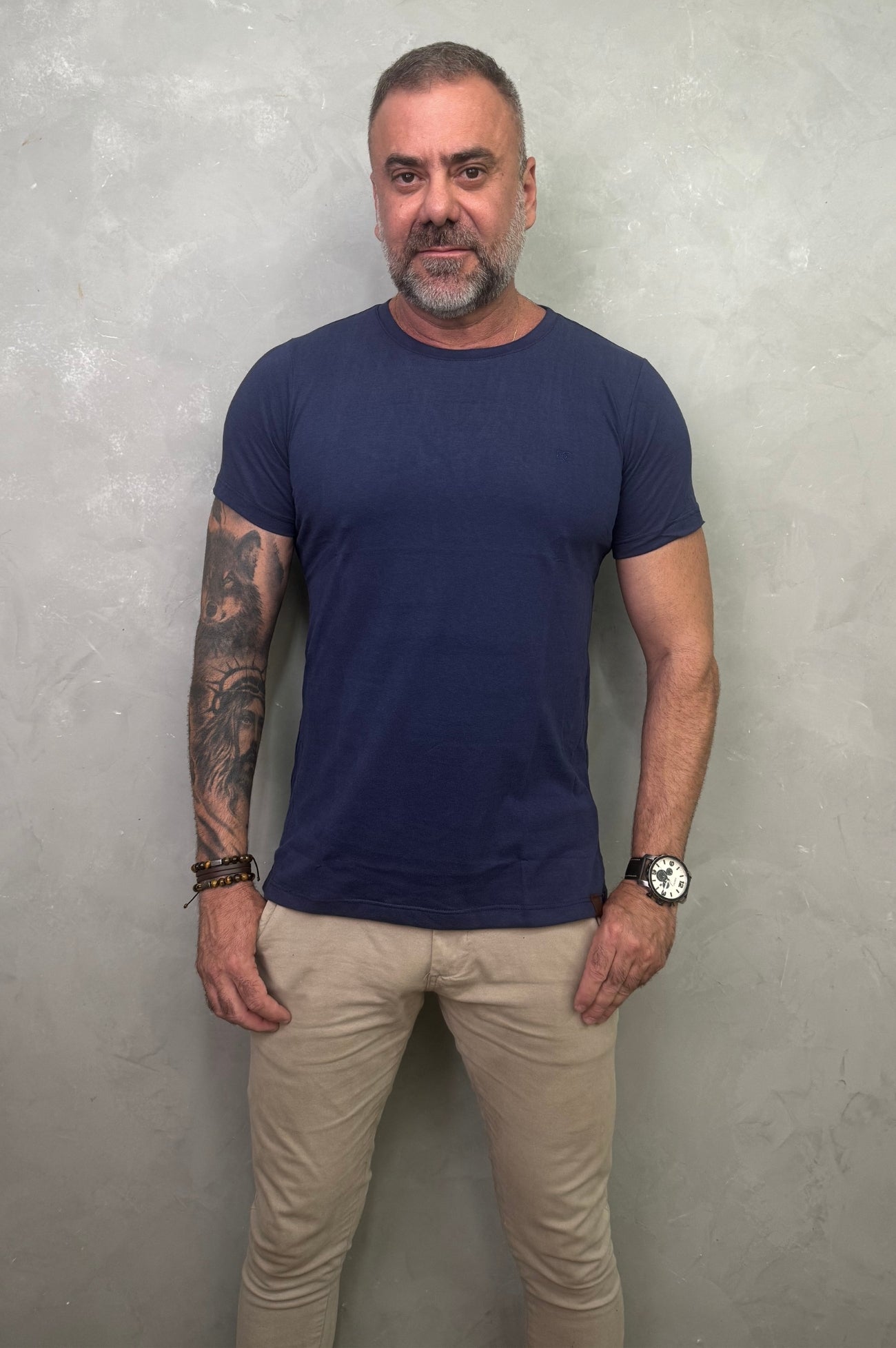 Camiseta Levinha Slim Marinho