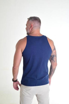 Regata Slim Básica Azul