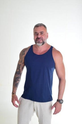 Regata Slim Básica Azul