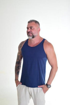 Regata Slim Básica Azul