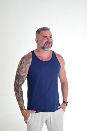 Regata Slim Básica Azul