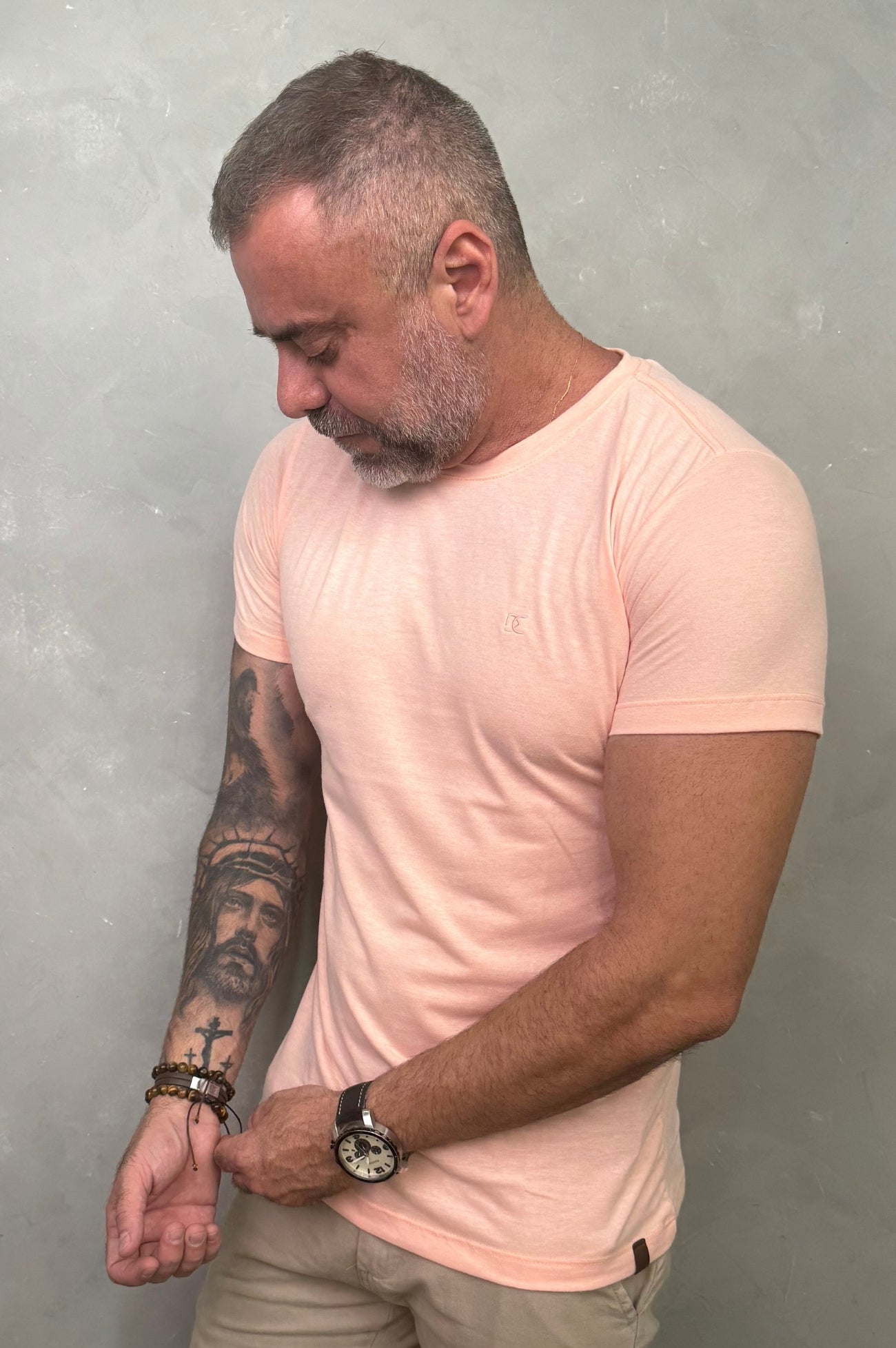 Camiseta Levinha Slim Rosa