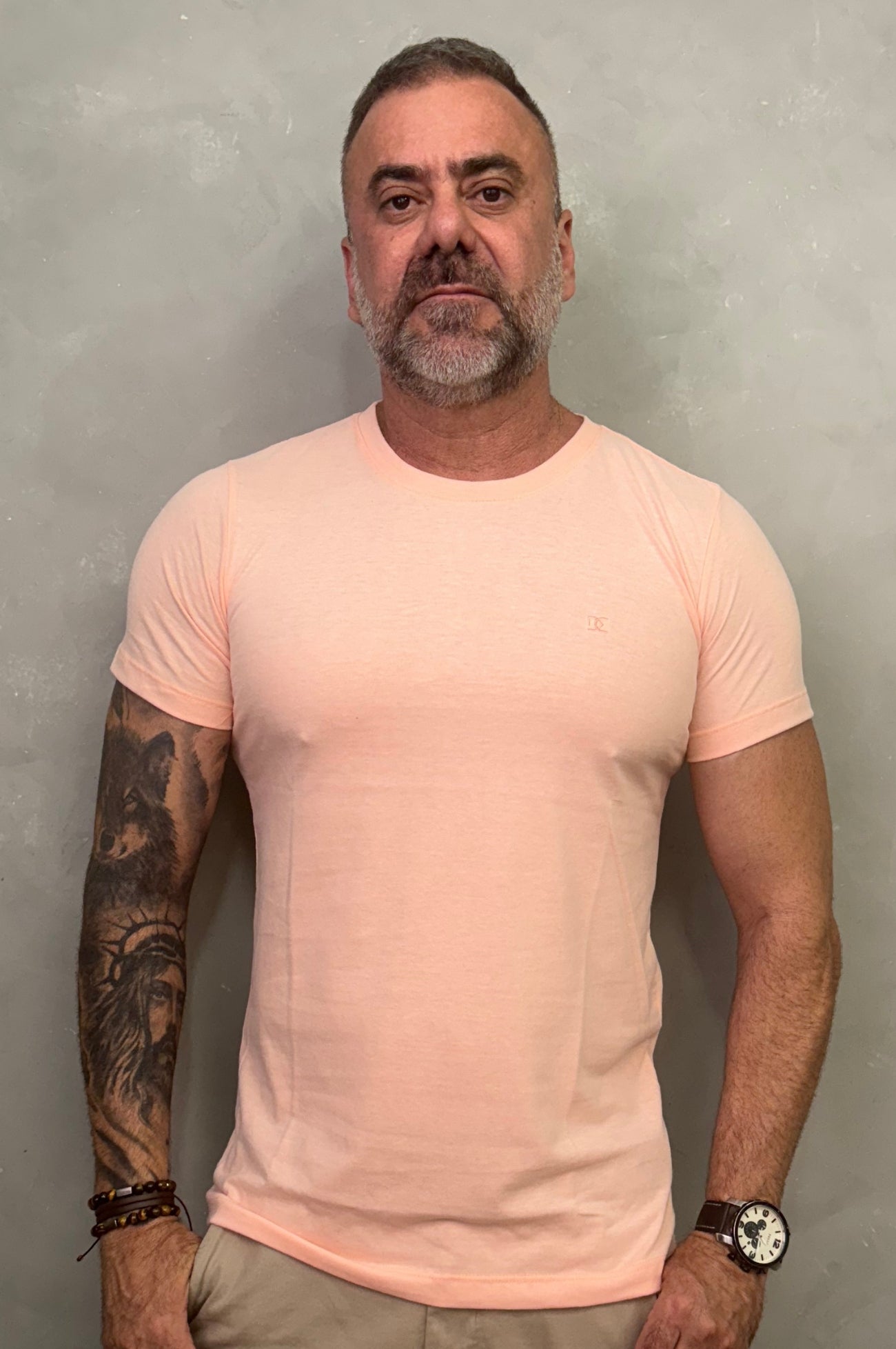 Camiseta Levinha Slim Rosa