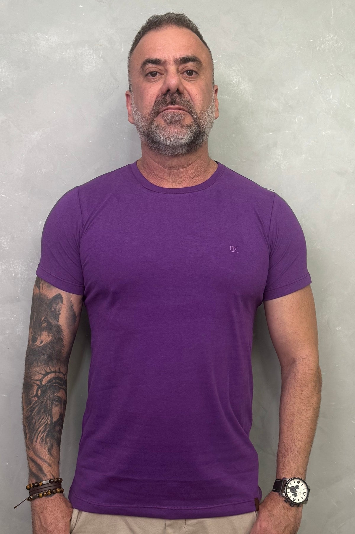 Camiseta Levinha Slim Roxa