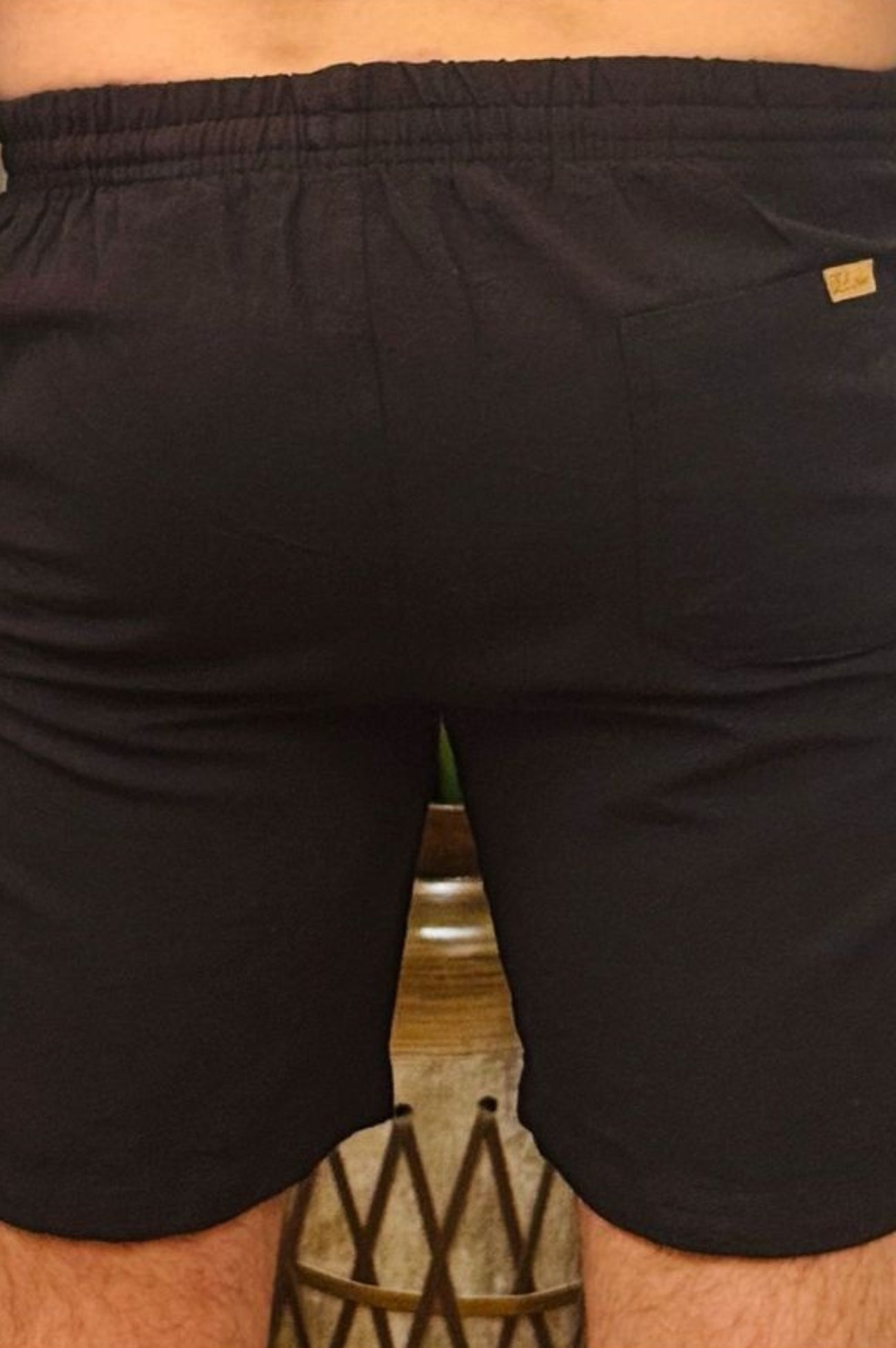 Short de Linho Preto