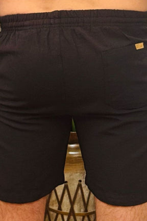 Short de Linho Preto