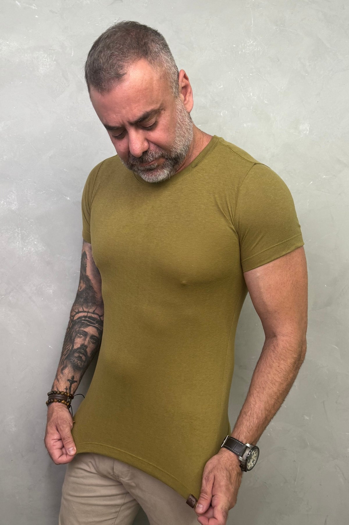 Camiseta Levinha Slim Verde Musgo I